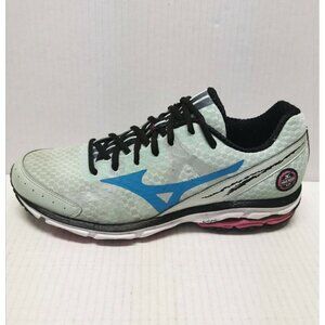 Mizuno Wave Rider 17 Women's Running Training Shoes Size 10 (M) Green/ Blue